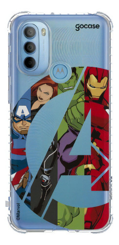 Capa Gocase Marvel - Vingadores Logo Para Moto G31 Xt2173 Cor Transparente Marvel - Vingadores logo hq