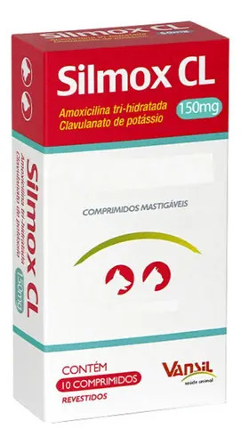 Silmox CL 150mg 10 Comprimidos Vansil Cães Gatos