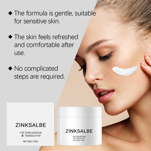 Ungüento De Zinc De 50 G Con Aceite De Árbol De Té Y Antisal