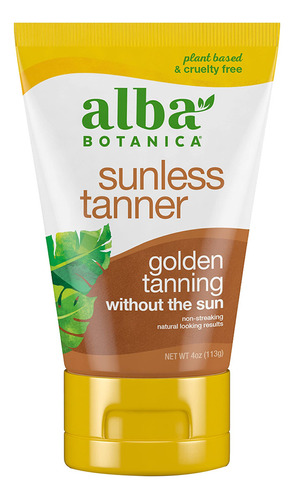 Alba Botanica Bronceador Sin Sol, Loción Para Rostro Y Cue