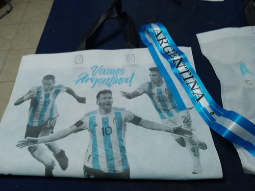 Bolsa Argentina 40 X 45 Cms X 2 Unidades Con Vincha Arg 