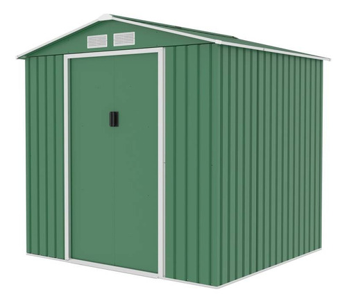Deposito De Jardin Acero Galvanizado 213x127x205cm Importado Verde