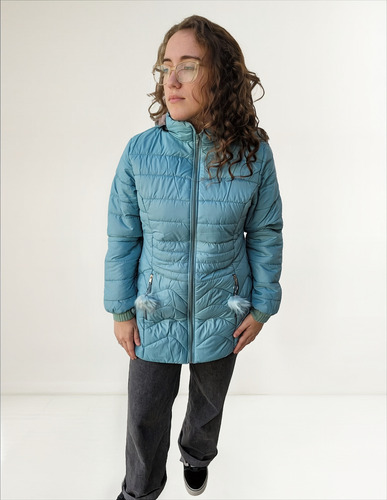 Campera Puffer Con Piel Interna Línea Económica
