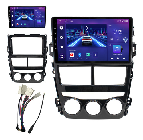 Multimídia Joker Toyota Yaris Octacore 4+64gb Qled 4g 9p