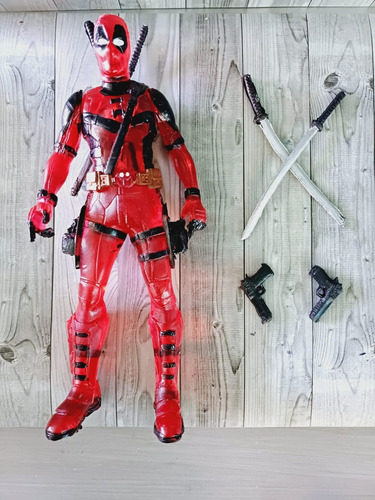 Figura Juguete Marvel Dead Pool Con Mascota