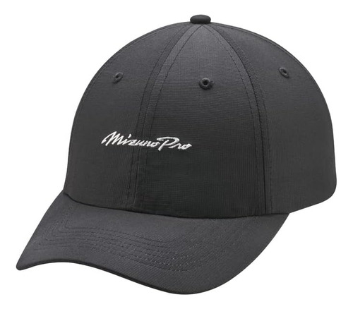 Gorra Mizuno Pro Script, Negro-blanco, Talla Única