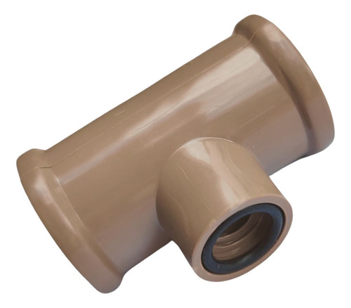 Te Redução Pvc Marrom 20mm X 3/8 Rosca Fêmea Conica 50 Und