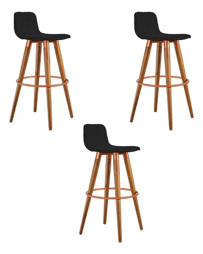 comprar Kit 3 Banquetas Altas Luxo Versatil