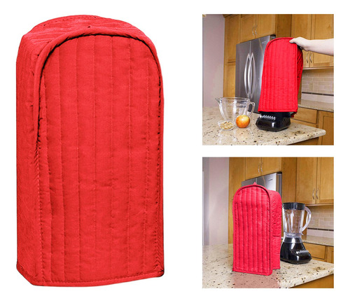 Funda Para Licuadora Acolchada Resistente A Las Manchas Rojo