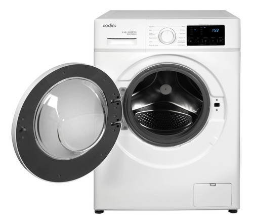Lavarropas automático Codini ecowash 6010 Inverter 6kgs blanco