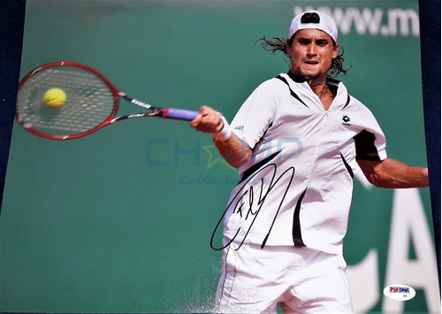 Fotografia Autografiada David Ferrer Abierto Mexicano Tenis
