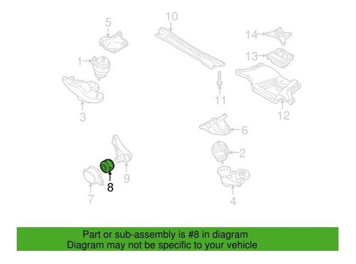 Soporte De Goma Motor A4 A6 2002-2011 Premium