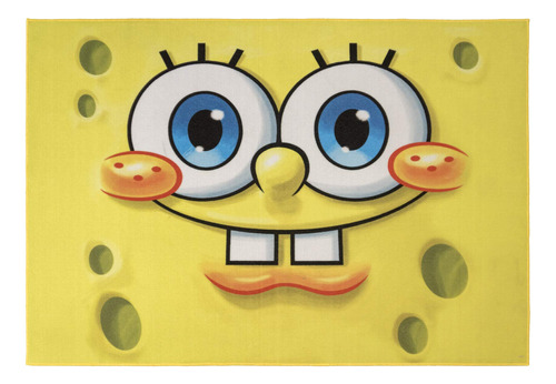 Nickelodeon Spongebob Rug Face Alfombra Niños, 5 X 7 G...