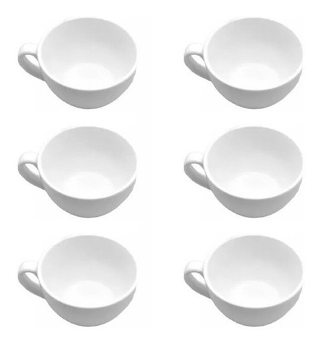 Imagen 1 de 2 de Juego X6 Mug Tazas Porcelana Té Cafe Infusiones