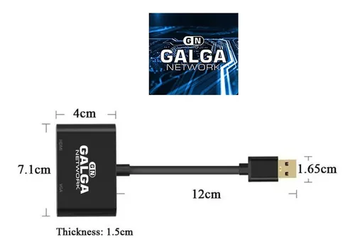 Adaptador USB 3.0 a HDMI / VGA