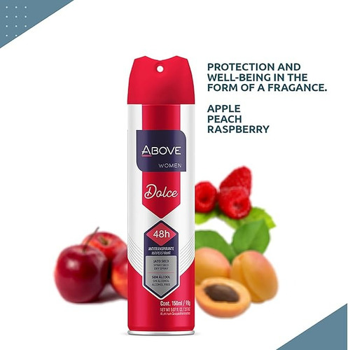 Kit Com 6 Desodorantes Above Feminino Aero 150ml - Diversos Dolce