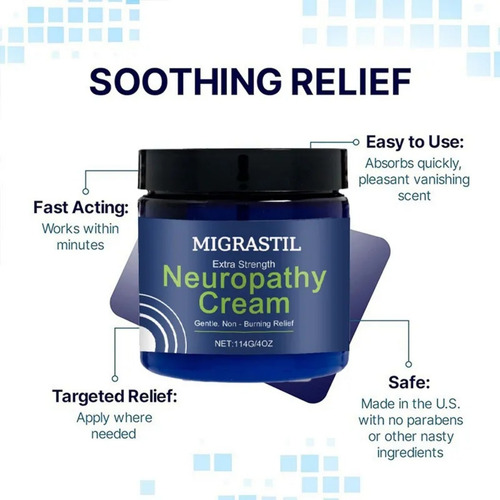 Creme Para Alívio Da Neuropatia Basic Vigor Migrastil Extra