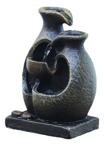 Mini Fonte Ornamental Cachoeira Interna Usb Artesanato