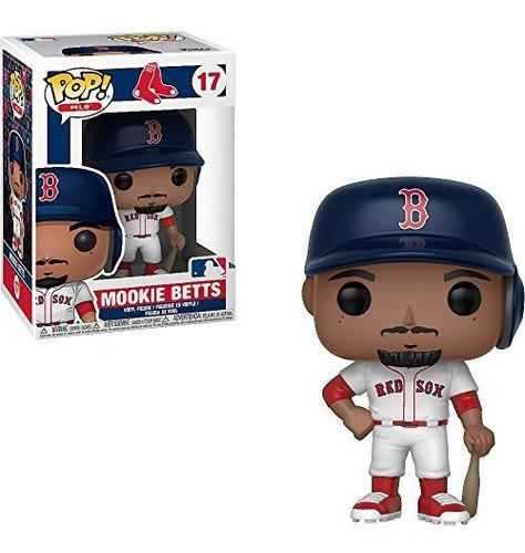 Funko Mookie Betts Boston Red Sox: X Pop! Mlb Vinilo Figura 