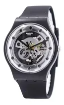 Comprar Reloj Swatch Suoz147  Unisex Negro Con Maquinaria Visible