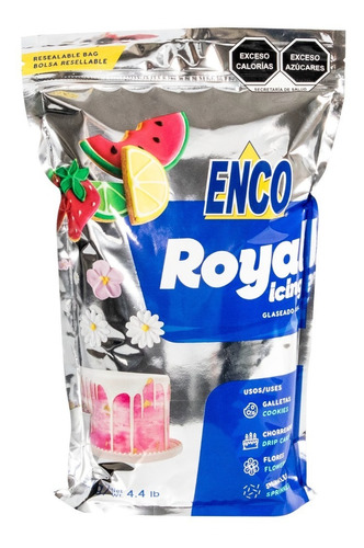 Royal Icing 2kg Enco Galletas Fondant Dripping Reposteria