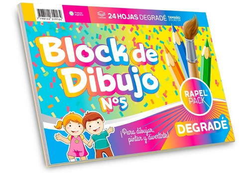 Block De Dibujo N° 5 Degrade X 24 H. Igneo 7230 Color Surtidas