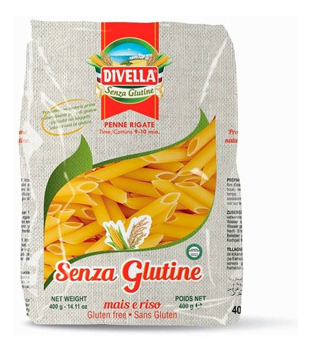 Pasta Divella Penne Rigate Sin Gluten 400g