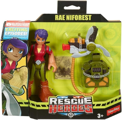 Rescue Heroes Pack 4 Figuras Fisher Price Original
