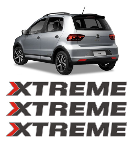 Emblemas Xtreme Fox 2018 2019 2020 Adesivo Lateral/traseiro