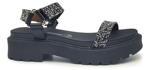 Sandalias Mujer De Vestir Plataforma Livianas Confort Strass