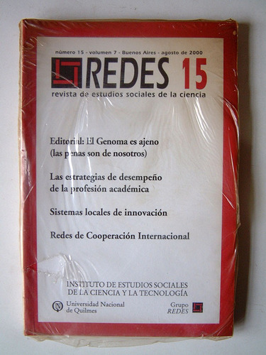 Redes, Revista De Estudios Sociales Nro 15