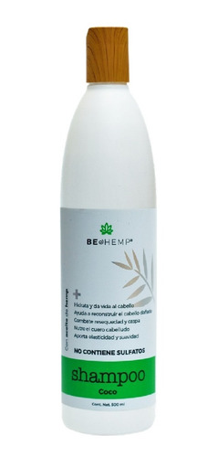 Shampoo De Coco Sin Sulfatos Ni Parabenos Beohemp 500ml 