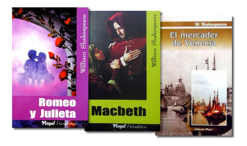 Romeo Y Julieta + Macbeth + Mercader De Venecia Shakespeare