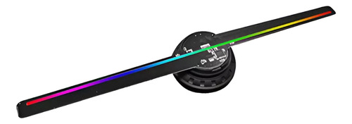 Ventilador Holográfico 3d Led Negro Proyector De Imag