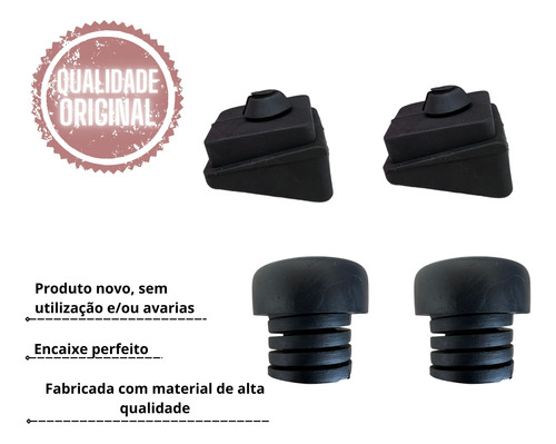 4 Coxim Calço Batente Porta Malas Astra Hatch 1999 A 2011