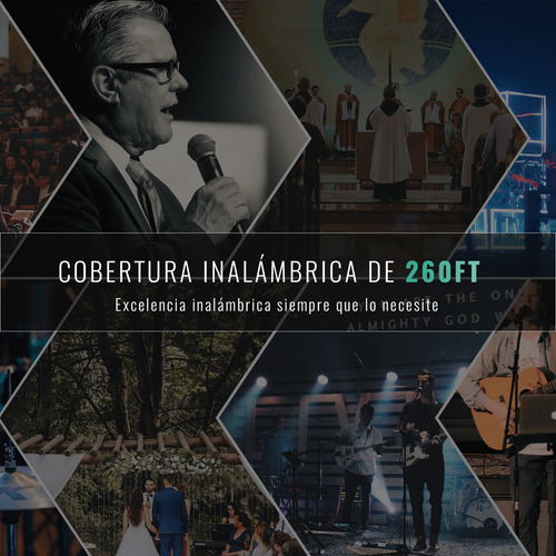 Sistema Micrófono Inalámbrico 4 Canales Microfono Phenyx Pro