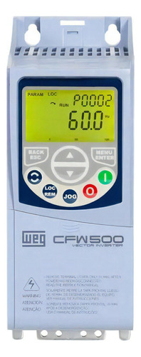 Inversor Frequência Weg Cfw500 Geração 2 1,5cv 380v 2,6a