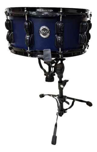 Bateria Rmv Color 22 2 Tons 2 Surdos 3 Suportes Azul Escuro