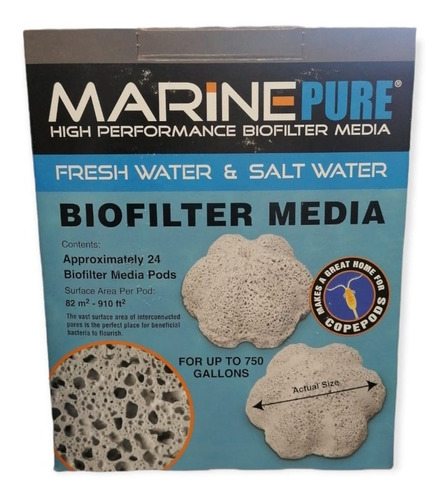 Marine Pure Gemas Filtrantes Para Agua Dulce/salada