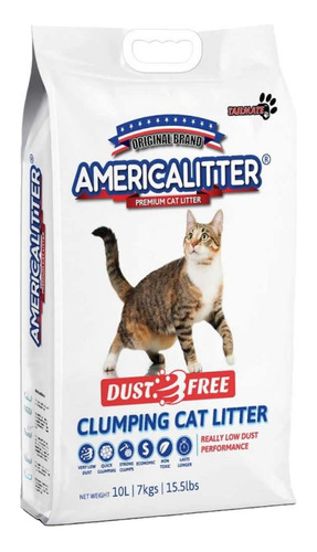 America Litter Arena Dust Free 7 Kgs  - Envíos A Todo Chile