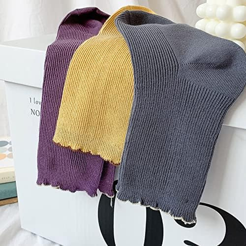 8 Pares De Calcetines De Algodón De Tamaño Redondo Para Muje