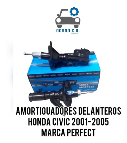 Amortiguadores Delanteros Para Honda Civic 2001-2005