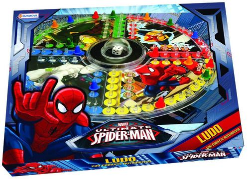 Ludo Hombre Araña Spiderman Cubilete Automatico Mundo Manias