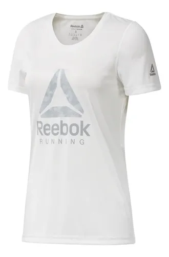 Playeras reebok blancas mujer sale
