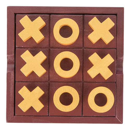 Wood Tic Tac Toe Family Game Juego De Mesa Para Adolescentes