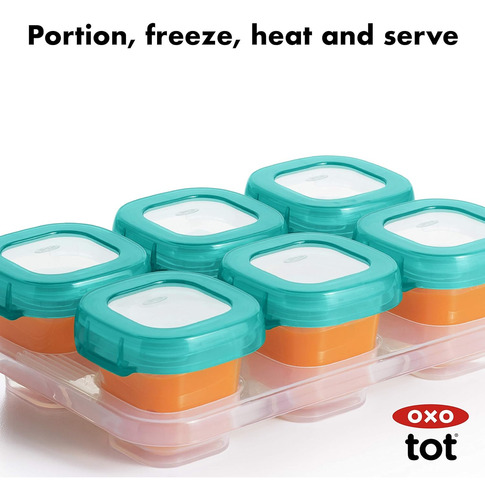 Oxo Tot Baby Blocks Contenedores De Almacenamiento Para Cong
