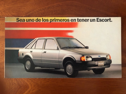 Folleto Original De Agencia De Ford Escort Gl Olivos - Zwt