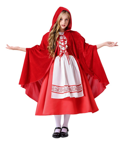 Disfraz De Halloween Con Vestido De Caperucita Roja De Cos Y