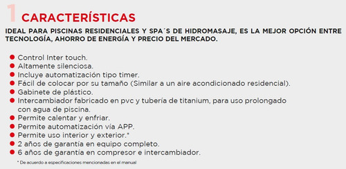 Bomba De Calor Inter Heat 13000 Btus Wifi 220 Volts 12 Msi