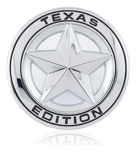 Emblema Texas Edition Chevrolet Silverdado Pickup Cromado